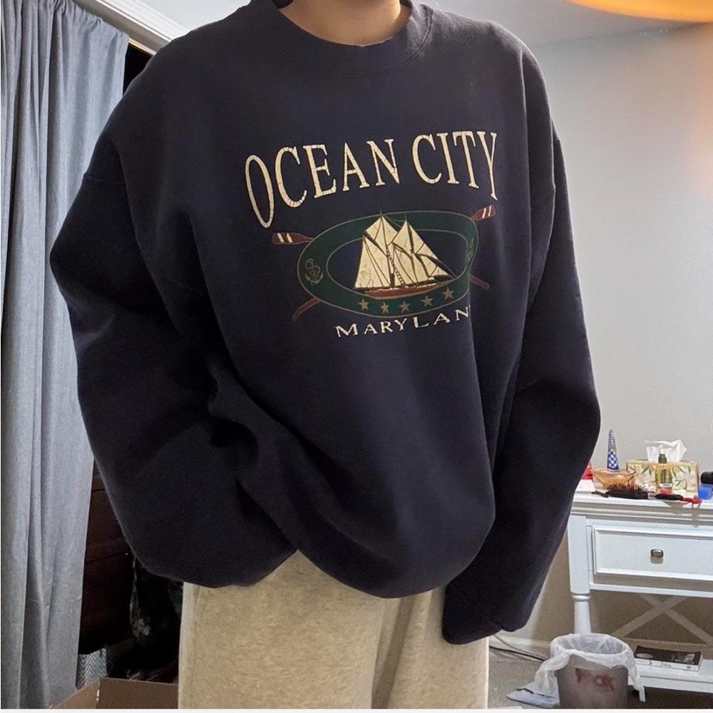 Ocean City Maryland Navy Sweater